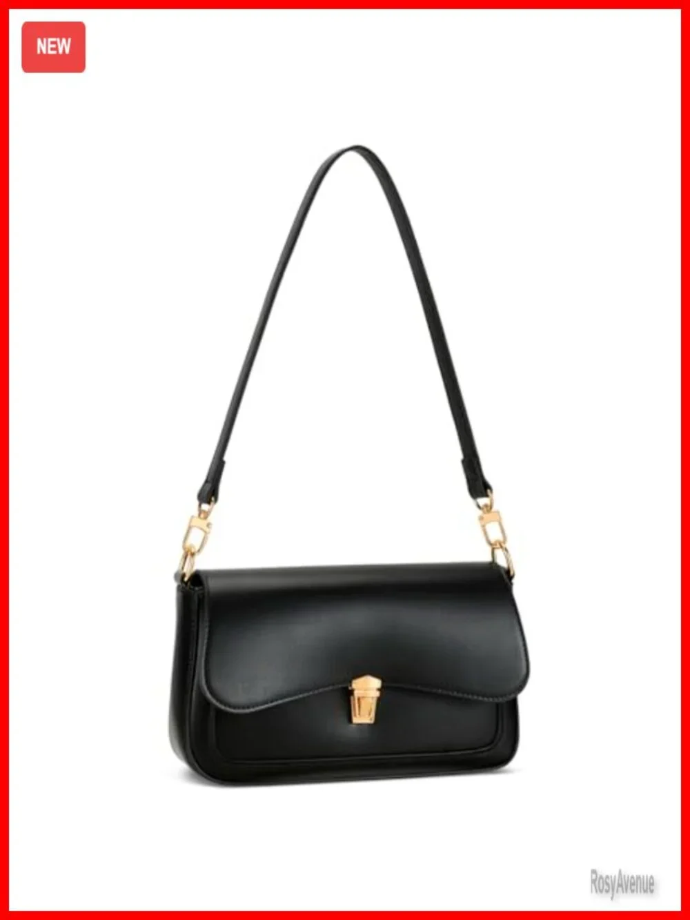 Mini Shoulder Bag Clutch Purse with Chain Strap Faux Leather Hobo
